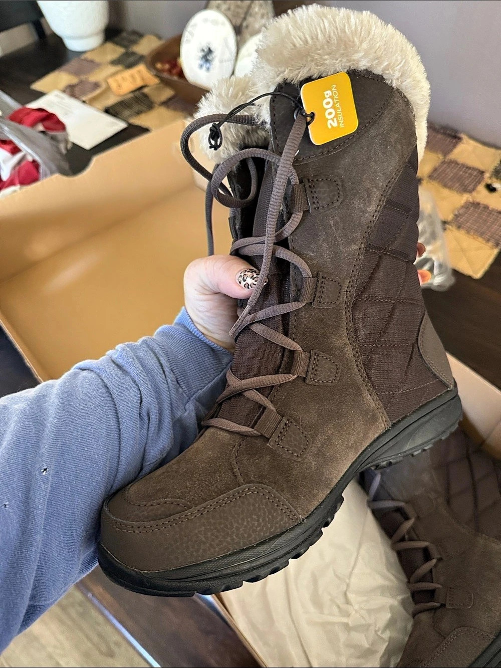 Columbia Ice Maiden II Women's Brown Winter Boots US 6